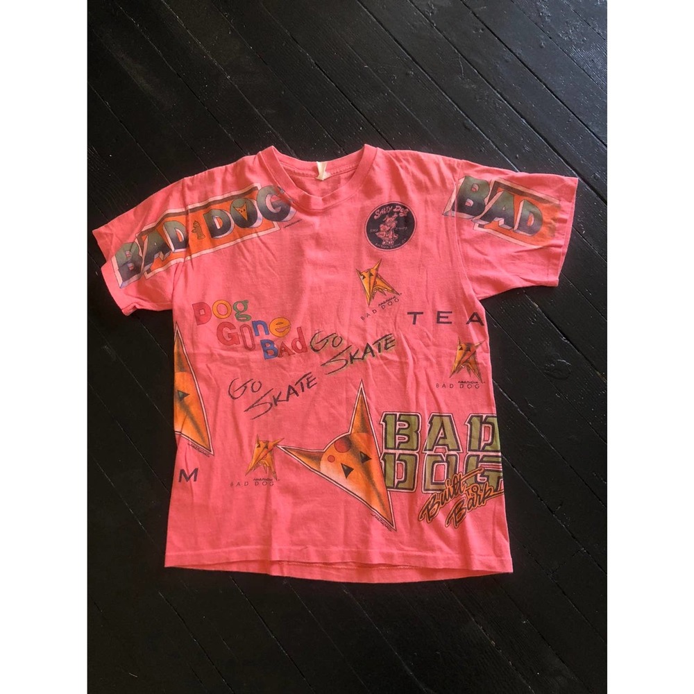 Vintage pink salty dog alloverprint shir
